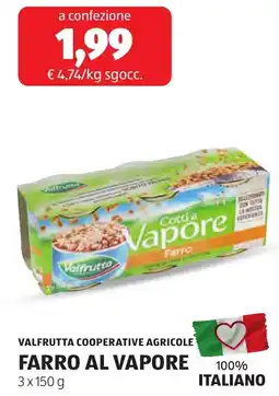 ALDI Farro al Vapore Valfrutta offerta