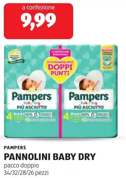 ALDI PAMPERS PANNOLINI BABY DRY offerta