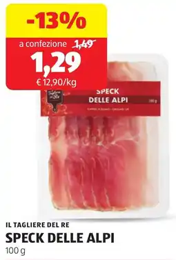 ALDI IL TAGLIERE DEL RE SPECK DELLE ALPI offerta