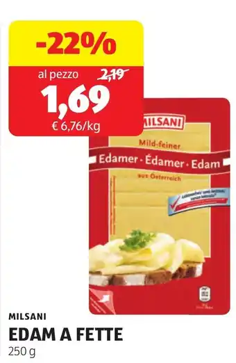 ALDI MILSANI EDAM A FETTE offerta