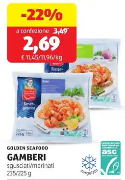 ALDI GOLDEN SEAFOOD GAMBERI offerta
