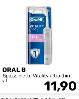 Iper Tosano ORAL B Spazz. elettr. Vitality ultra thin offerta