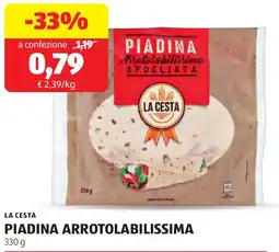 ALDI LA CESTA PIADINA ARROTONDABILISSIMA offerta