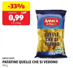 ALDI AMICA CHIPS PATATINE QUELLE CHE SI VEDONO offerta
