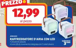 ALDI AMBIANO RAFFREDDATORE D'ARIA CON LED offerta