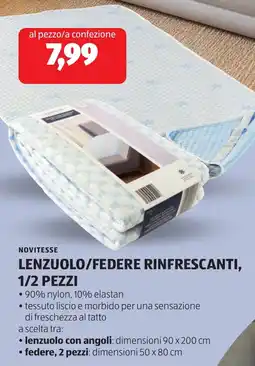 ALDI Novitesse lenzuolo/federe rinfrescante offerta