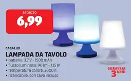 ALDI CASALUX LAMPADA DA TAVOLO offerta