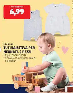 ALDI Lily & dan tutina estiva per neonati offerta