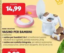 ALDI HOME CREATION VASINO PER BAMBINI offerta
