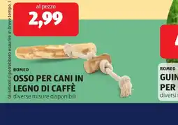 ALDI ROMEO OSSO PER CANI IN LEGNO DI CAFFÈ offerta