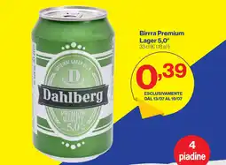 In'S Mercato Birrra Premium Lager 5,0° offerta