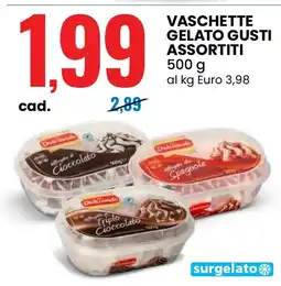 Eurospin Vaschette gelato gusti assortiti offerta