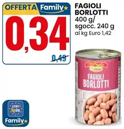 Eurospin Fagioli Borlotti offerta