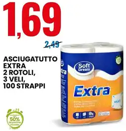 Eurospin Asciugatutto Extra Soft Dream offerta