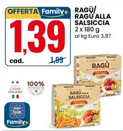 Eurospin RAGÙ/ RAGÙ ALLA SALSCICIA offerta