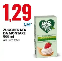 Eurospin AMO ESSERE Veg ZUCCHERATA DA MONTARE offerta