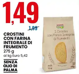 Eurospin I Crostini con Farina Integrale di Frumento offerta