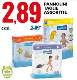Eurospin PANNOLINI TAGLIE ASSORTITE offerta