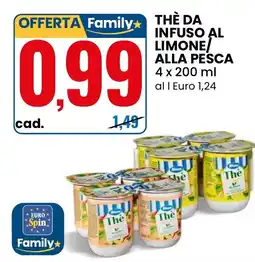 Eurospin Thè da infuso al limone/alla pesca offerta