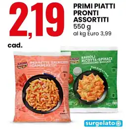 Eurospin Primi piatti pronti offerta