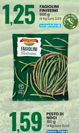 Eurospin Fagiolini Finissimi Delizie Sole offerta