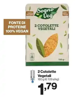 In'S Mercato Sogno Veg 2 Cotolette Vegetali offerta