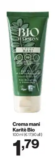 In'S Mercato Crema mani Karitè Bio offerta