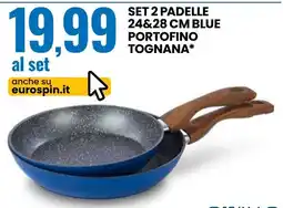 Eurospin SET 2 PADElle BLUE PORTOFINO TOGNANA offerta