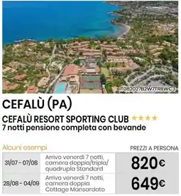 Eurospin CEFALÙ RESORT SPORTING CLUB offerta