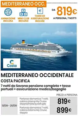 Eurospin Mediterraneo Occidentale Costa Pacifica offerta