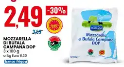 Eurospin Mozzarella di Bufala Campana DOP offerta