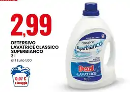 Eurospin Detersivo Lavatrice Classico Superbianco offerta