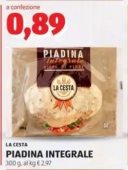 ALDI LA CESTA PIADINA INTEGRALE offerta