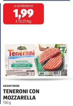 ALDI GRANTERRE TENERONI CON MOZZARELLA offerta