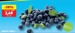 ALDI MIRTILLI 300 G offerta