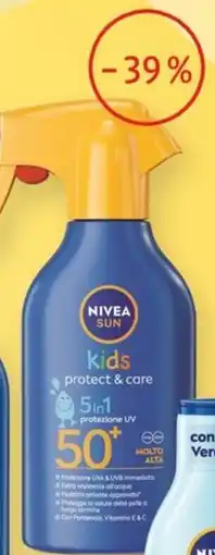 dm drogerie markt NIVEA SUN kids protect&care spray solare SPF 50+ offerta