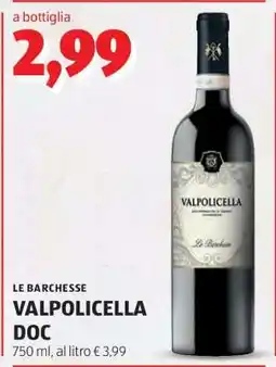 ALDI LE BARCHESE VALPOLICELLA DOC offerta