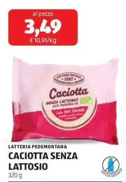 ALDI CACIOTTA SENZA LATTOSIO offerta