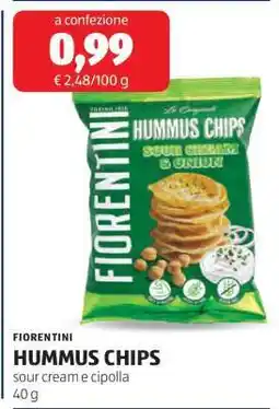 ALDI FIORENTINI HUMMUS CHIPS offerta