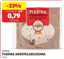ALDI PIADINA ARROTOLABILISSIMA offerta