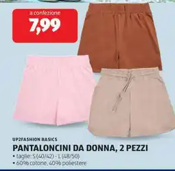 ALDI PANTALONCINI DA DONNA, 2 PEZZI offerta