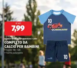 ALDI COMPLETO DA CALCIO PER BAMBINI offerta