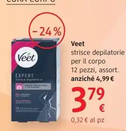 dm drogerie markt Veet strisce depilatorie offerta