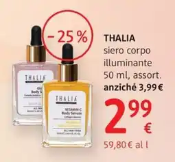 dm drogerie markt THALIA siero corpo illuminante offerta