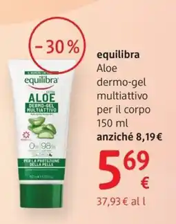 dm drogerie markt equilibra Aloe dermo-gel multiattivo per il corpo offerta