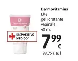 dm drogerie markt Dermovitamina Elle gel idratante vaginale offerta