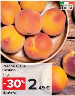 Carrefour Express Pesche Gialle Cestino offerta