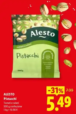 Lidl ALESTO Pistacchi offerta