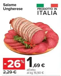 Carrefour Express Salame Ungherese offerta