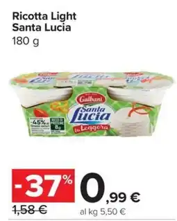 Carrefour Express Ricotta Light Santa Lucia offerta